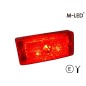 Markeringsljus - M-Led - Classic - 4.7" - 11.9cm - Röd - 12V-30V Markeringsljus - M-Led - Classic - 4.7" - 11.9cm - Röd - 12V-30V
