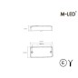 Begrenzungsleuchte - M-Led - Klassisch - 4.7" - 11.9cm - Rot - 12V-30V