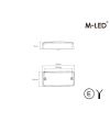 Markeringslicht - M-Led - Classic - 4.7" - 11.9cm - Rood - 12V-30V