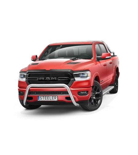 Bullbar - Steeler - A-bar - High gloss stainless steel - RAM - 1500 - 2019+