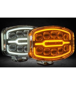 Extraljus - Lumidrive - Perceptor 10 - 9.6" - 24.5cm - Positionsljus Vit/Bärnsten - Driving 