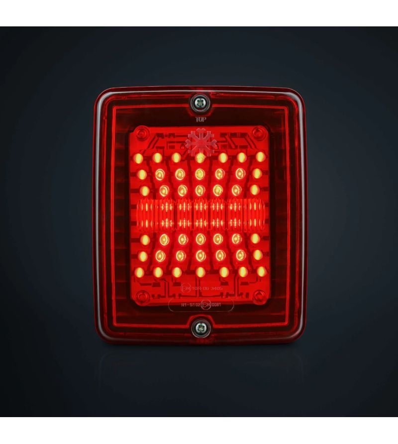 Rückleuchte - Strands - IZE LED - Square - 4.3" - 11cm - Rot - Rück - 24V - Rückleuchte - Strands - IZE LED - Square - 4.3" - 11cm - Rot - Rück - 24V -