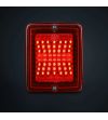 Achterlicht - Strands - IZE LED - Square - 4.3" - 11cm - Rood - Achter - 24V