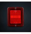 Rückleuchte - Strands - IZE LED - Square - 4.3" - 11cm - Rot - Rück - 24V -