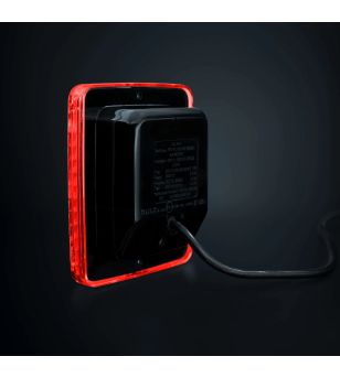 Tail light - Strands - IZE LED - Square - 4.3" - 11cm - Red - Tail - 24V