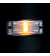Double burner - Strands - IZE LED Silver Arrow - 4.9" - 12.5cm - LED - Klar - Vit/Bärnsten - 21 blixtmönster - 12V-30V -
