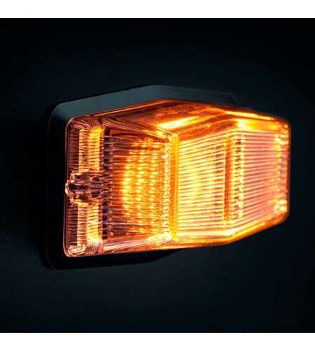 Dubbelbrander - Strands - IZE LED Silver Arrow - 4.9" - 12.5cm - LED - Helder - Wit/Amber - 21 flitspatronen - 12V-30V