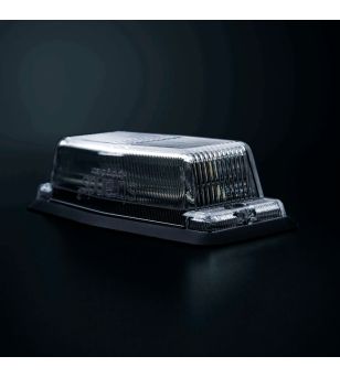 Double burner - Strands - IZE LED Silver Arrow - 4.9" - 12.5cm - LED - Clear - White/Amber - 21 flashpatterns - 12V-30V