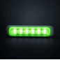 Flitser - Strands - Dark Knight - 6 LED - 5.1" - 12.9cm - Smoke - 21 flitspatronen - Groen - R65 - 12V-30V Flitser - Strands - Dark Knight - 6 LED - 5.1" - 12.9cm - Smoke - 21 flitspatronen - Groen - R65 - 12V-30V