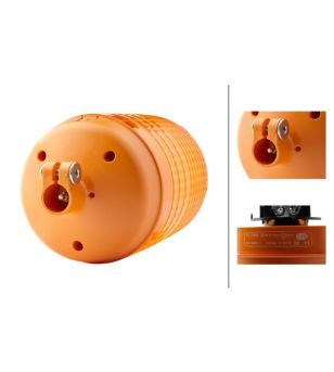 Zwaailamp - Hella - KL 7000 - pijpaansluiting- 24V