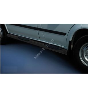 Sidorör - Steeler - Side Steps - Med plaststeg - Svart - Set - Ford - Transit - L1/WB 2993 - 2006-2014