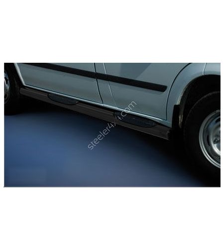 Sidebars - Steeler - Side Steps - With plastic steps - Black - Set - Ford - Transit - L1/WB 2993 - 2006-2014