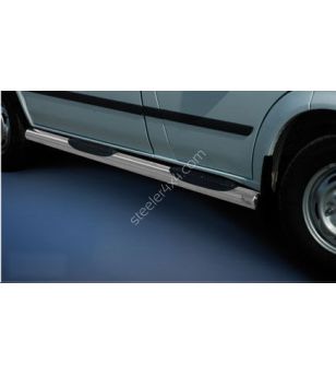 Sidebars - Steeler - Side Steps - With plastic steps - High gloss stainless steel - Set - Ford - Transit - L1/WB 2993 - 2006-201