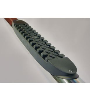 Sidebars - Steeler - Side Steps - Met plastic steps - Hoogglans RVS - Set - Ford - Transit - L1/WB 2993 - 2006-2014