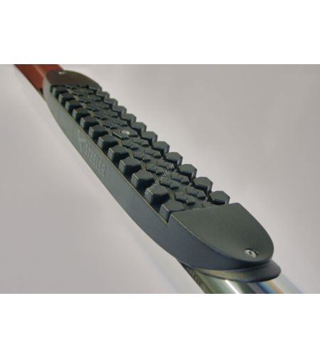 Sidebars - Steeler - Side Steps - Met plastic steps - Hoogglans RVS - Set - Ford - Transit - L1/WB 2993 - 2006-2014