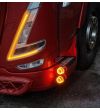 Marker Light - Ledson - Halo - For Width Pole - 2.8" - 7.2cm - LED - Clear - White - 12V-48V