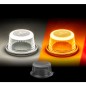 Markeringsljus - Ledson - Halo+ - För Gummiarmar - 2.8" - 7.2cm - LED - Smoke - Vit/Amber - 12V-48V