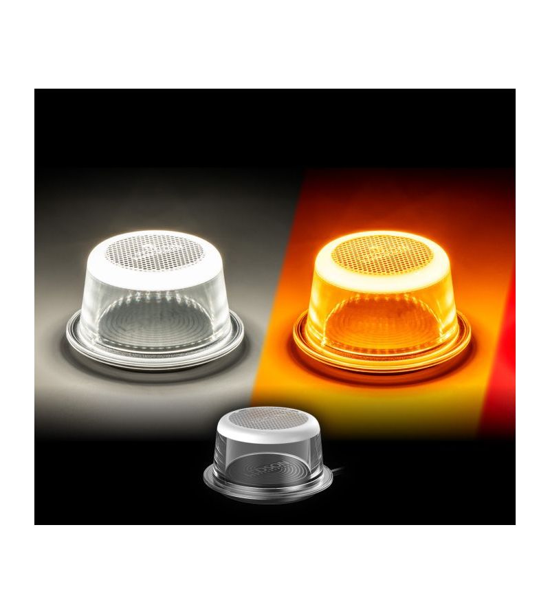 Markeringslicht - Ledson - Halo+ - Voor Breedtepaal - 2.8" - 7.2cm - LED - Helder - Wit/Amber - 12V-48V Markeringslicht - Ledson - Halo+ - Voor Breedtepaal - 2.8" - 7.2cm - LED - Helder - Wit/Amber - 12V-48V