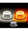 Marker Light - Ledson - Halo - For Width Pole - 2.8" - 7.2cm - LED - Clear - White - 12V-48V