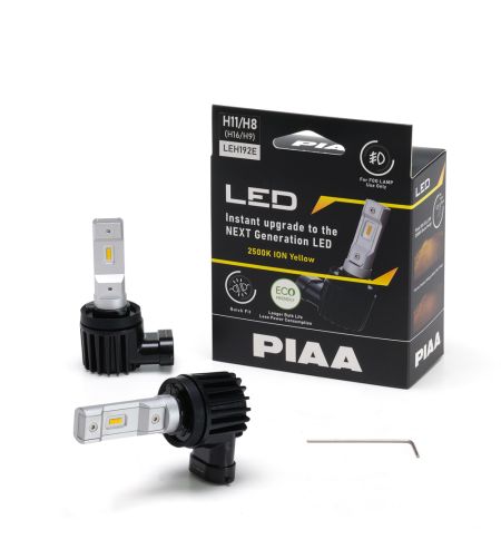 LED lamp - PIAA - Led Lampen (Koplamp / Verstraler) - H4 - Geïntegreerde controller - 2500K - 12V - Set