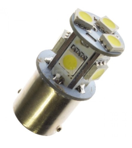 LED lamp - Ledson - 8-Led - BA15S / R5W - Red - 24V - Set