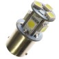 LED-lampa - Ledson - 8-Led - BA15S / R5W - Röd - 24V - Set