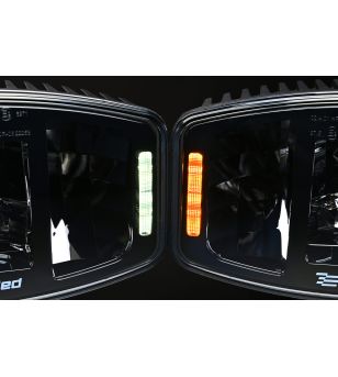 Fernscheinwerfer - Skyled - Jumbo Amber - 9.7" - 24.7cm - Smoke - Positionslicht Weiß/Amber - Driving 