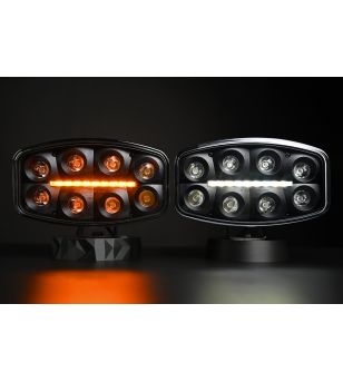Fernscheinwerfer - Skyled - Jumbo Octan - Black - 9.6" - 24.5cm - Smoke - Positionslicht Weiß/Amber - Driving 