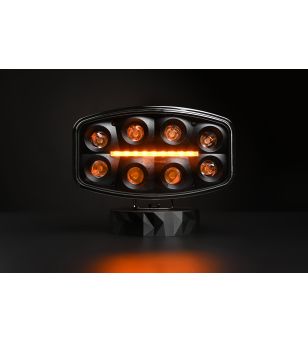 Driving light - Skyled - Jumbo Octan - Black - 9.6" - 24.5cm - Smoke - Position light White/Amber - Driving