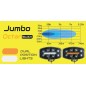 Driving light - Skyled - Jumbo Octan - Black - 9.6" - 24.5cm - Smoke - Position light White/Amber - Driving