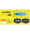 Extraljus - Skyled - Jumbo Octan - Black - 9.6" - 24.5cm - Smoke - Positionsljus Vit/Bärnsten - Driving
