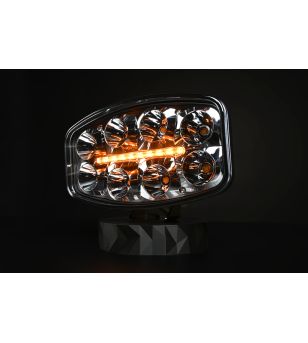Verstraler - Skyled - Jumbo Octan - Chrome - 9.6" - 24.5cm - Positielicht Wit/Amber - Driving
