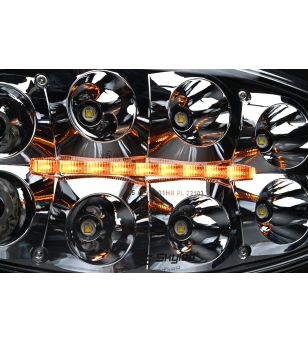 Fernscheinwerfer - Skyled - Jumbo Octan - Chrom - 9.6" - 24.5cm - Positionslicht Weiß/Amber - Driving 