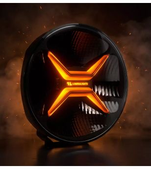 Fernscheinwerfer - Luminalights - Rebellion 9 - Max - 8.7" - 22cm - Smoke - Positionslicht Weiß/Amber - Driving 