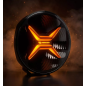 Extraljus - Luminalights - Rebellion 9 - Max - 8.7" - 22cm - Smoke - Positionsljus Vit/Bärnsten - Driving 