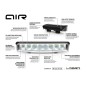 LED-ramp - Lazer - Air 55 - 16.2" - 41.1cm - Positionsljus Vit/Grön - Driving LED-ramp - Lazer - Air 55 - 16.2" - 41.1cm - Positionsljus Vit/Grön - Driving