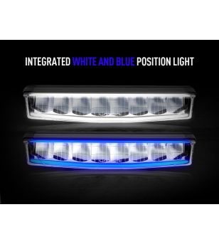 LED Light bar - Lazer - Air 55 - 16.2" - 41.1cm - Position light White/Blue - Driving