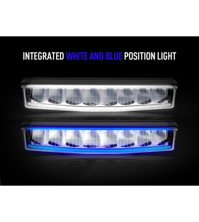 LED Lightbar - Lazer - Air 55 - 16.2" - 41.1cm - Positionslicht Weiß/Blau - Driving LED Lightbar - Lazer - Air 55 - 16.2" - 41.1cm - Positionslicht Weiß/Blau - Driving