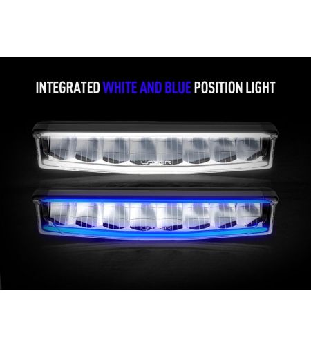 LED-ramp - Lazer - Air 55 - 16.2" - 41.1cm - Positionsljus Vit/Blå - Driving