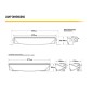 LED Light bar - Lazer - Air 55 - 16.2" - 41.1cm - Position light White/Red - 2 flash patterns - Driving