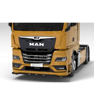 Bumperbar - Metec - F-liner - 5 witte + 2 amber LEDs - Zwart - MAN - TGX - 2020+