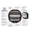 Driving light - Lazer - Sentinel 7 - Elite - 7" - 17.8cm - Inverted Mounting - Position light White/Amber - Driving