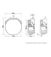 Driving light - Lazer - Sentinel 7 - Elite - 7" - 17.8cm - Inverted Mounting - Position light White/Amber - Driving