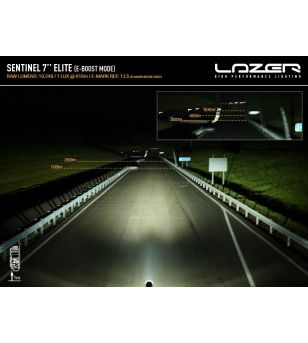 Driving light - Lazer - Sentinel 7 - Elite - 7" - 17.8cm - Inverted Mounting - Position light White/Amber - Driving