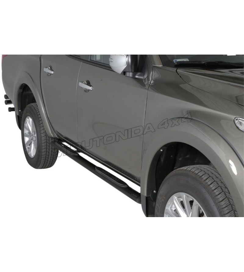 Seitenschutzbügel - Misutonida - Grand Pedana - Oval - Schwarz matt - Mitsubishi - L200 - 2015-2019 Seitenschutzbügel - Misutonida - Grand Pedana - Oval - Schwarz matt - Mitsubishi - L200 - 2015-2019