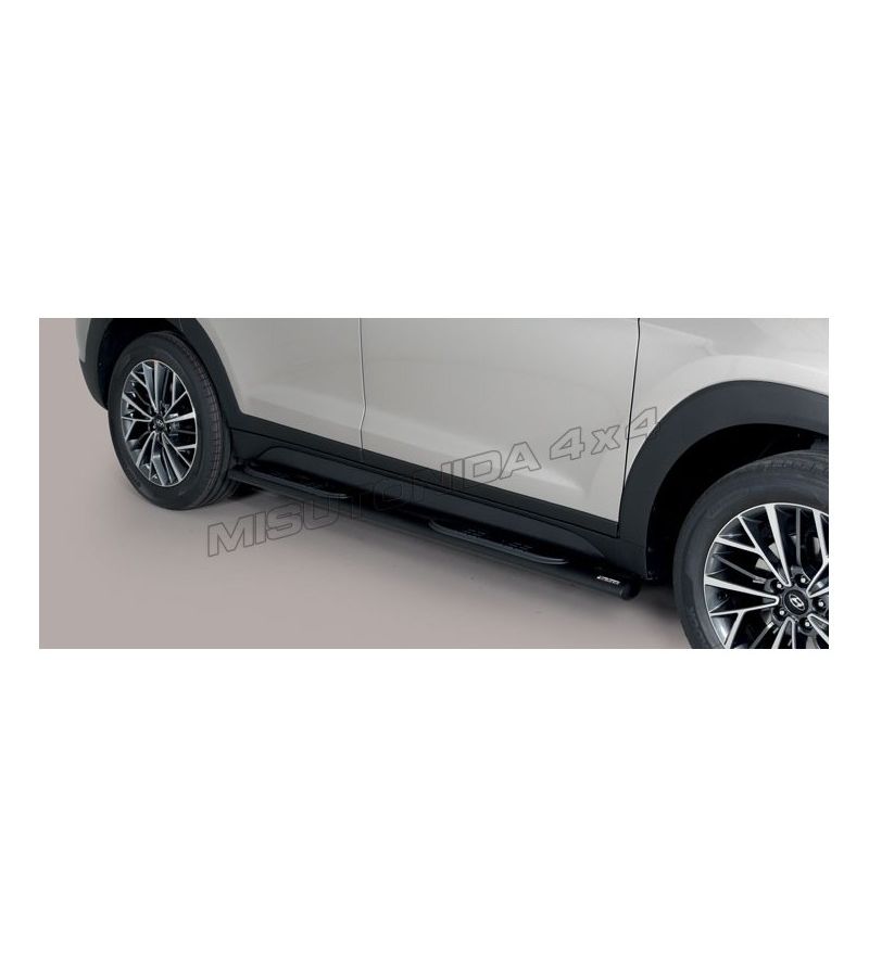 Sidebars - Misutonida - Grand Pedana - Oval - Black matte - Hyundai - Tucson - 2015-2018 Sidebars - Misutonida - Grand Pedana - Oval - Black matte - Hyundai - Tucson - 2015-2018