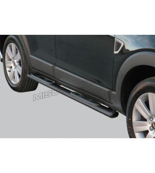 Seitenschutzbügel - Misutonida - Grand Pedana - Oval - Schwarz matt - Satz - Chevrolet - Captiva - 2006-2010