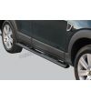 Sidorör - Misutonida - Grand Pedana - Oval - Svart Matt - Set - Chevrolet - Captiva - 2006-2010