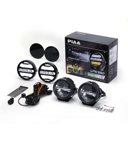 Extraljus - PIAA - LPW 550 - 5.4" - 13.6cm - Vit/Gul - Driving Dimma Combo - Set