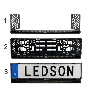 LED bar - Ledson - Blade - 20.5" - 52cm - smoke - curved - Driving